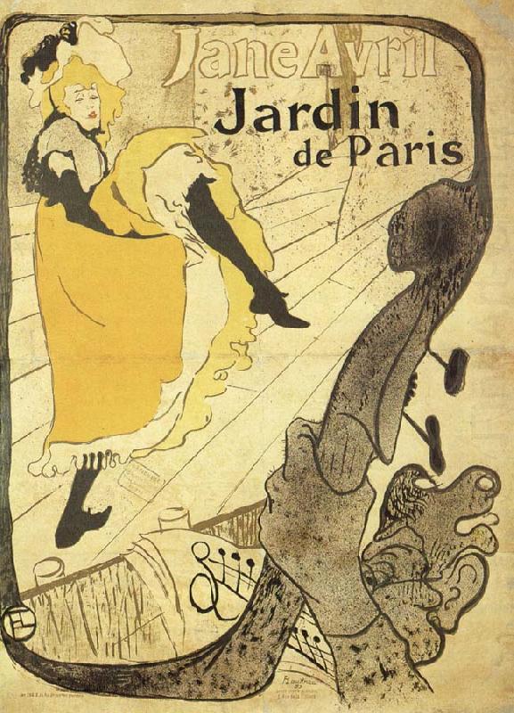 Henri de toulouse-lautrec Jane Avril to the Jardin the Paris china oil painting image